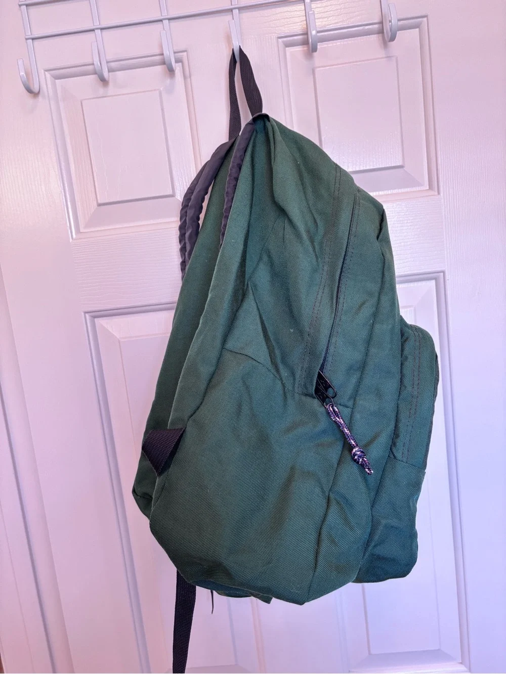 Jansport Forest Green Classic Backpack with Navy Logo Patch